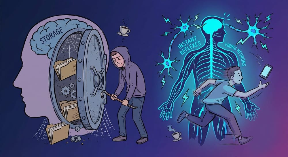 Второй мозг не заменяет рефлексы